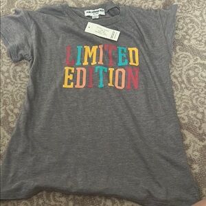 Gray Kids Shirt with Colorful Print